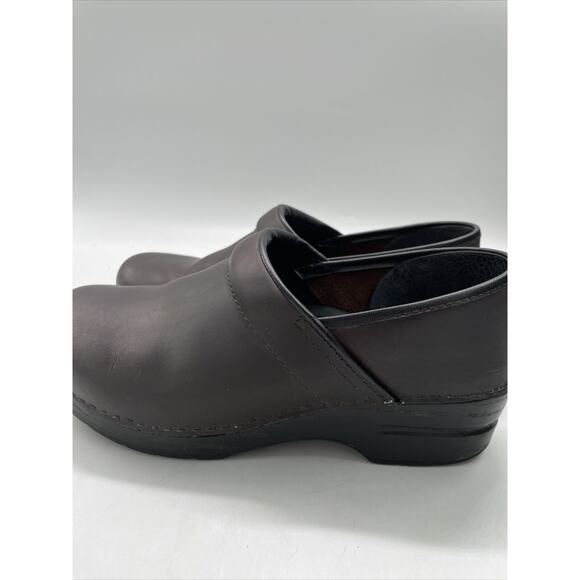 Dansko Shoes Womens 40 XP Clogs Slip On Wedge 208780202 Brown Leather Comfort - Picture 5 of 10